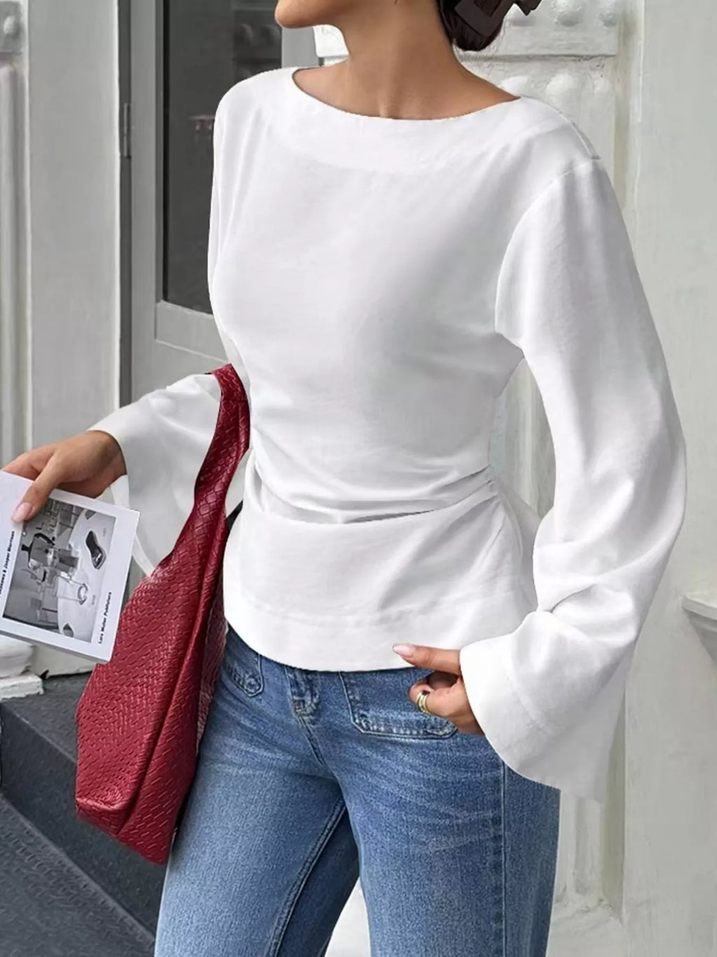 Tied Long Sleeve T-Shirt