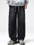 Men's Plus Size Wash Wide Leg Jeans