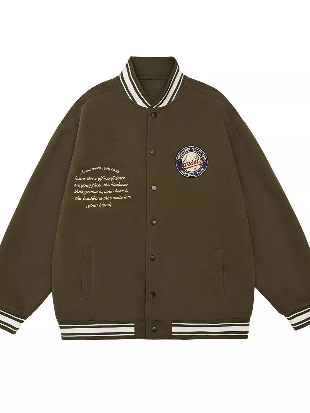 Men's Plus Size Snap Down Dropped Shoulder Jacket