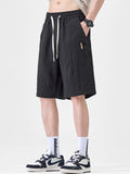 Men's Plus Size Casual Lightweight Drawstring Shorts