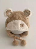 Children's Bear Ear Fluffy Hat