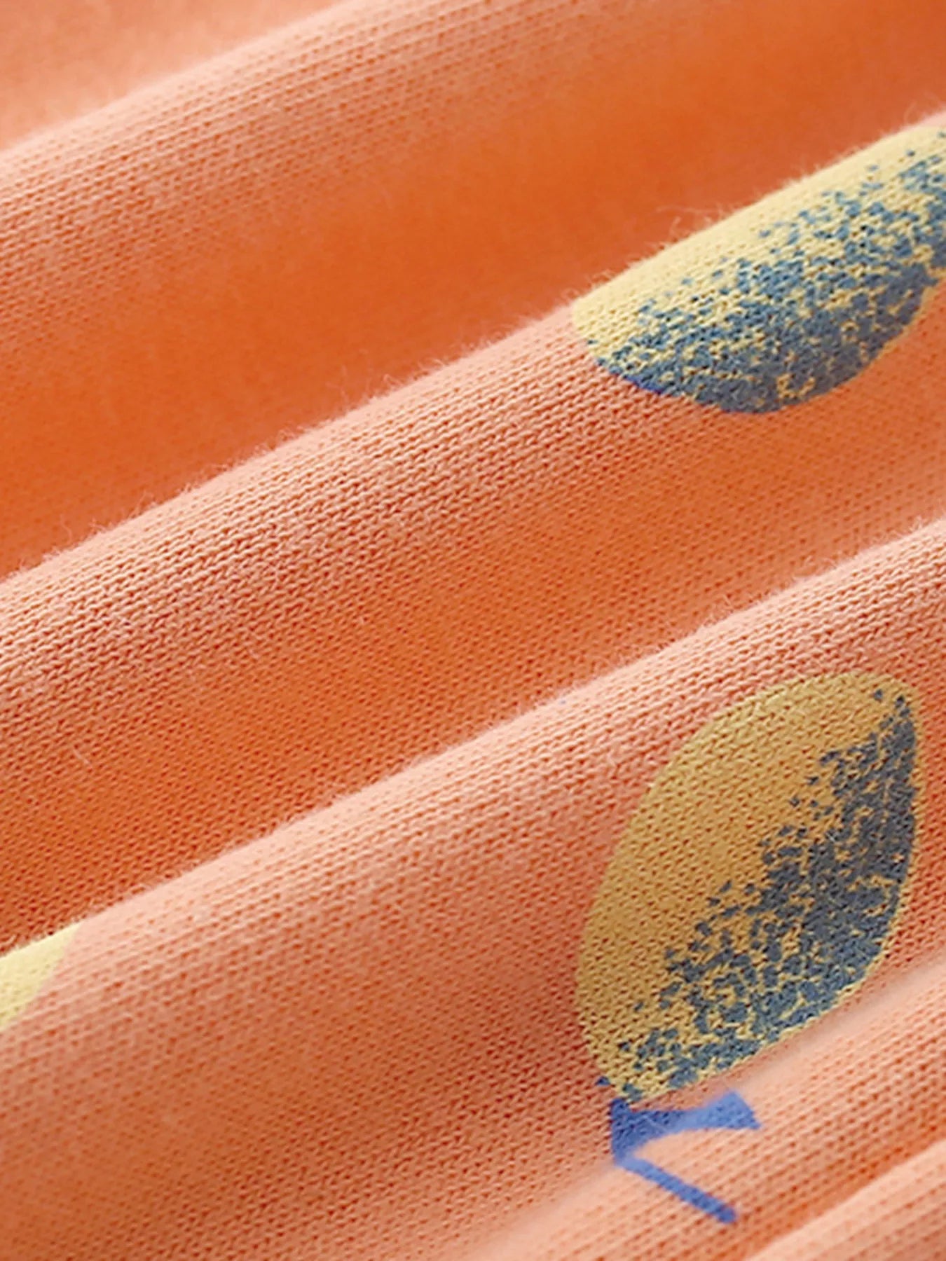 Children's Lemon Print Elastic Waist Casual Shorts