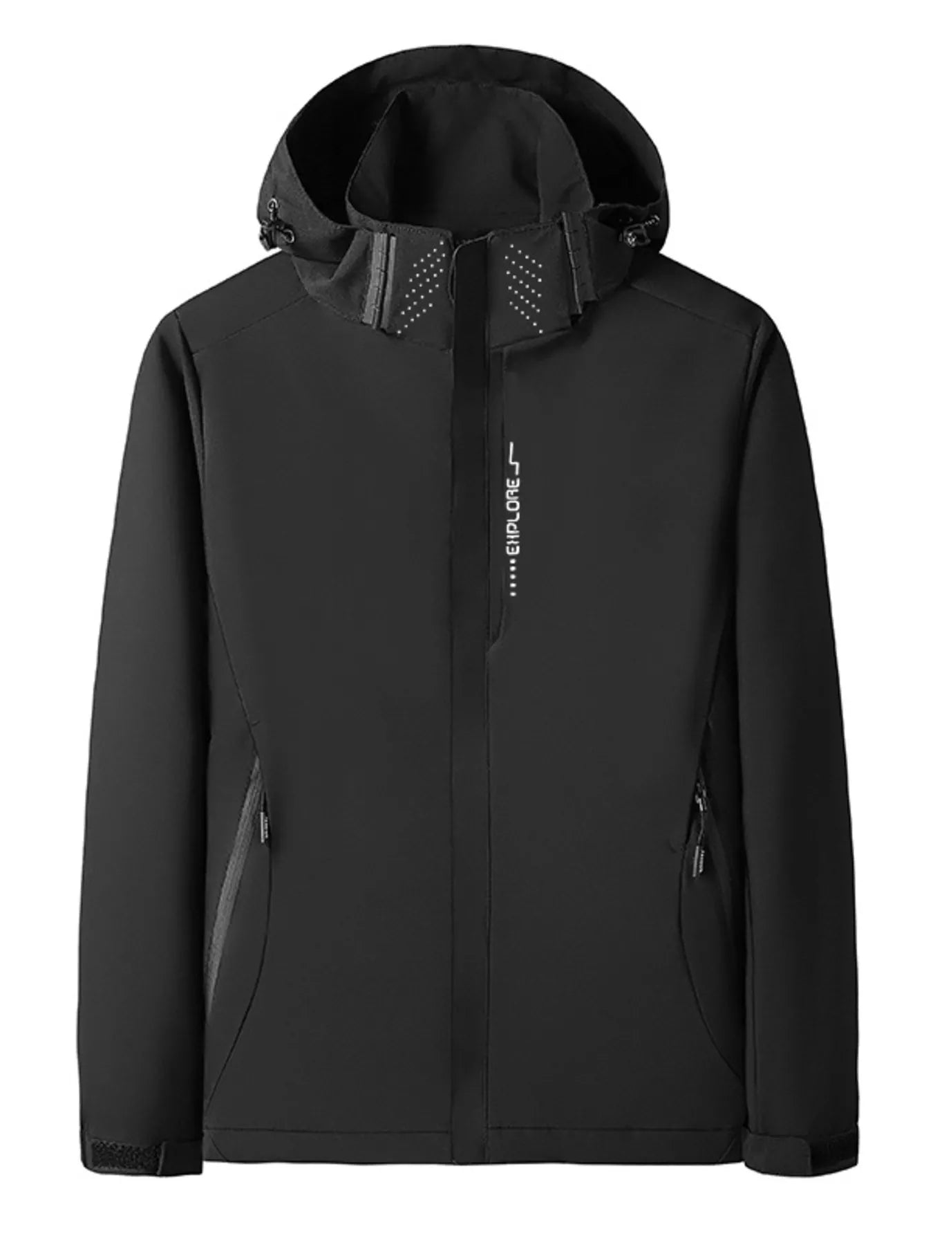 Men's Plus Size Casual Windproof Hooded Jacket