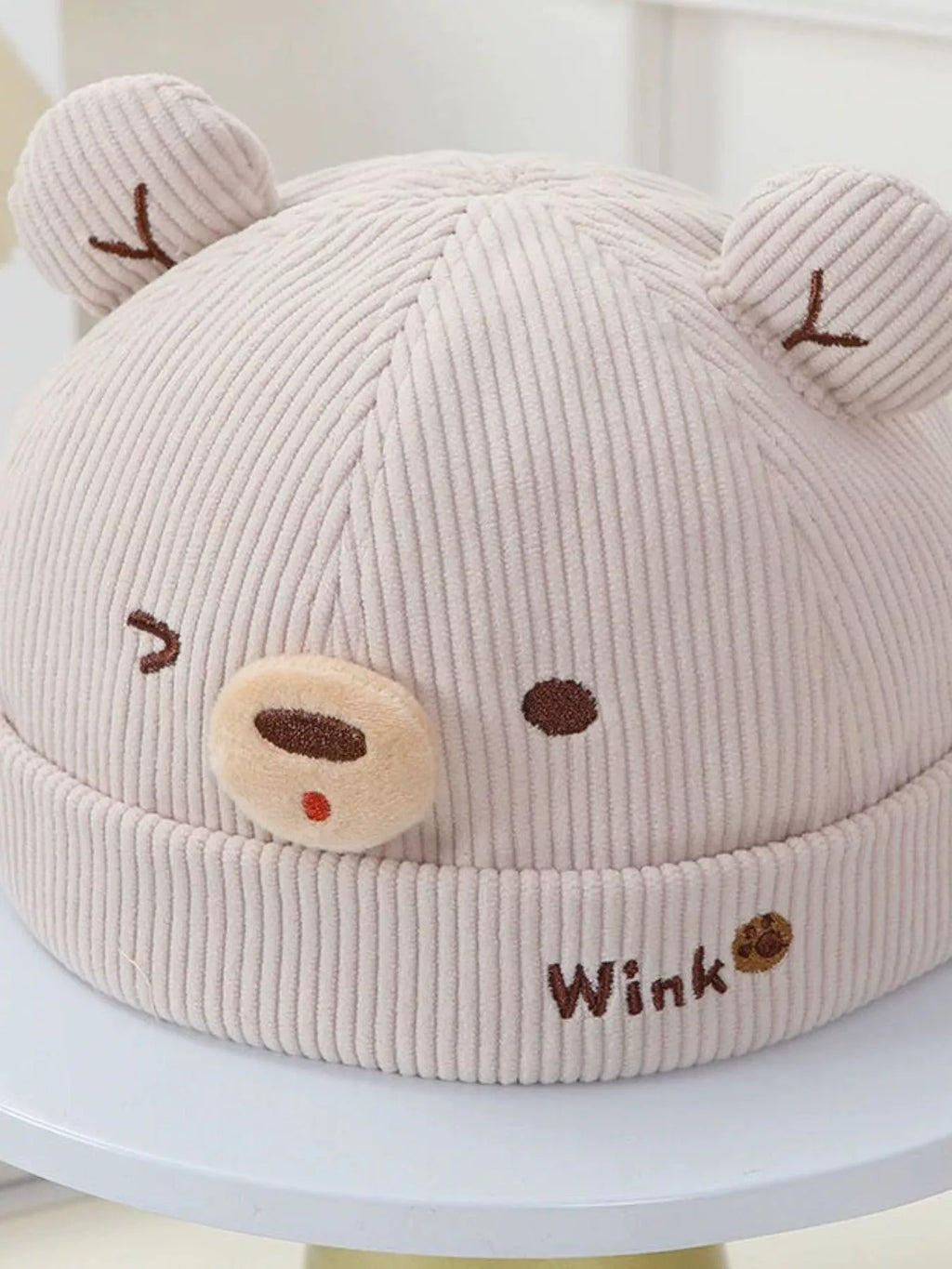 Children's Bear Ear Corduroy Hat