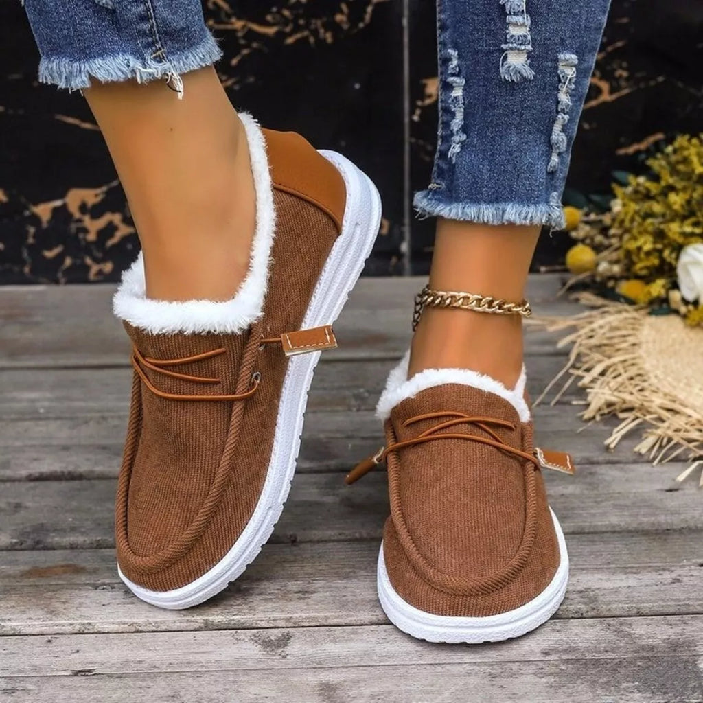 Faux Fur Lined Slip-Ons