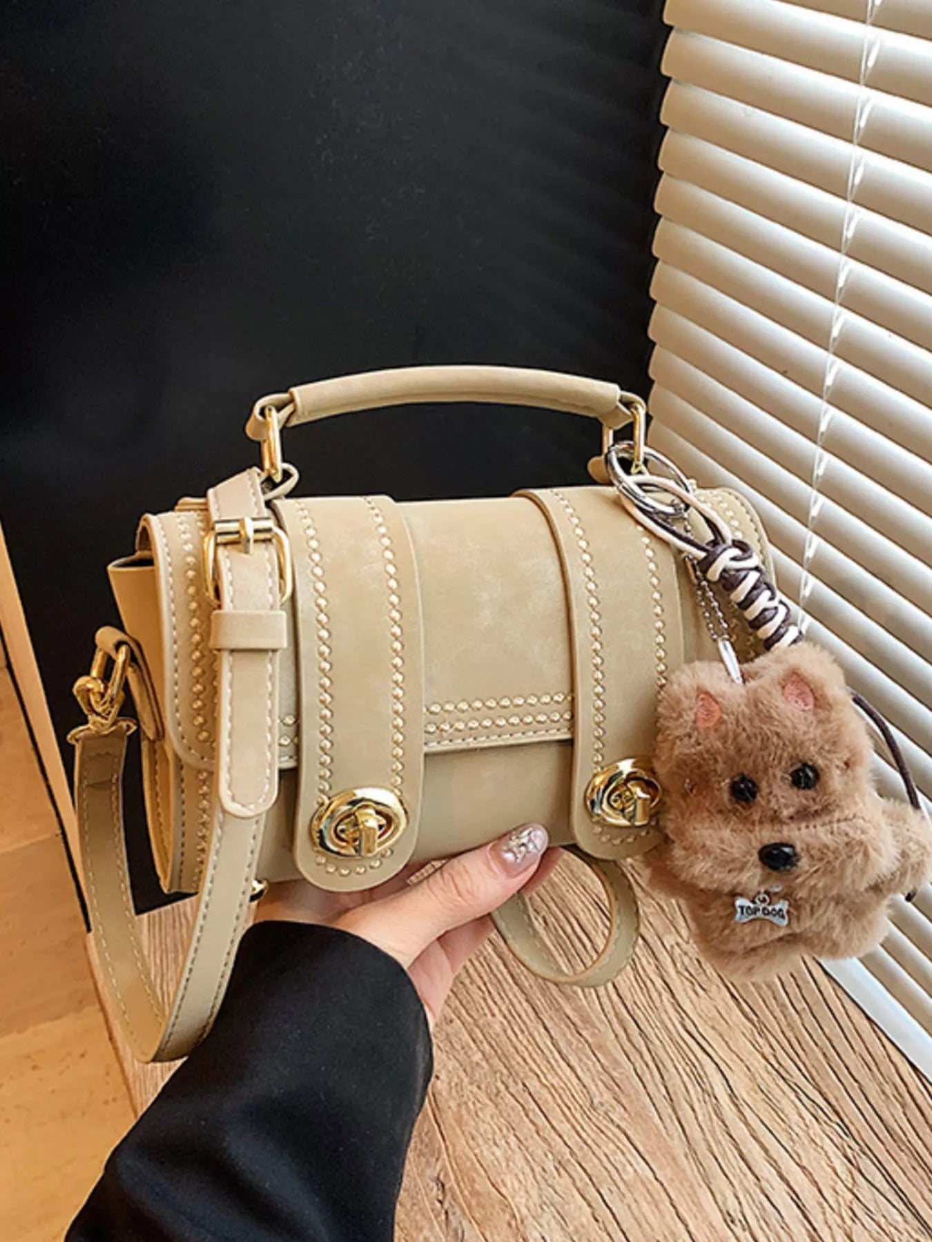 Barrel-Shaped Crossbody Bag