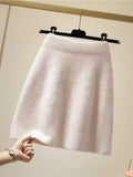 Plush Knit Mini Skirt