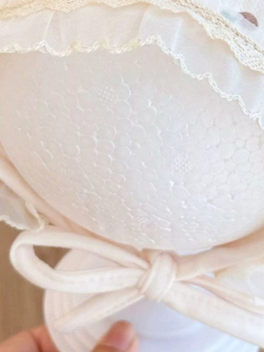 Children's Lace Detail Cute Bowknot Hat