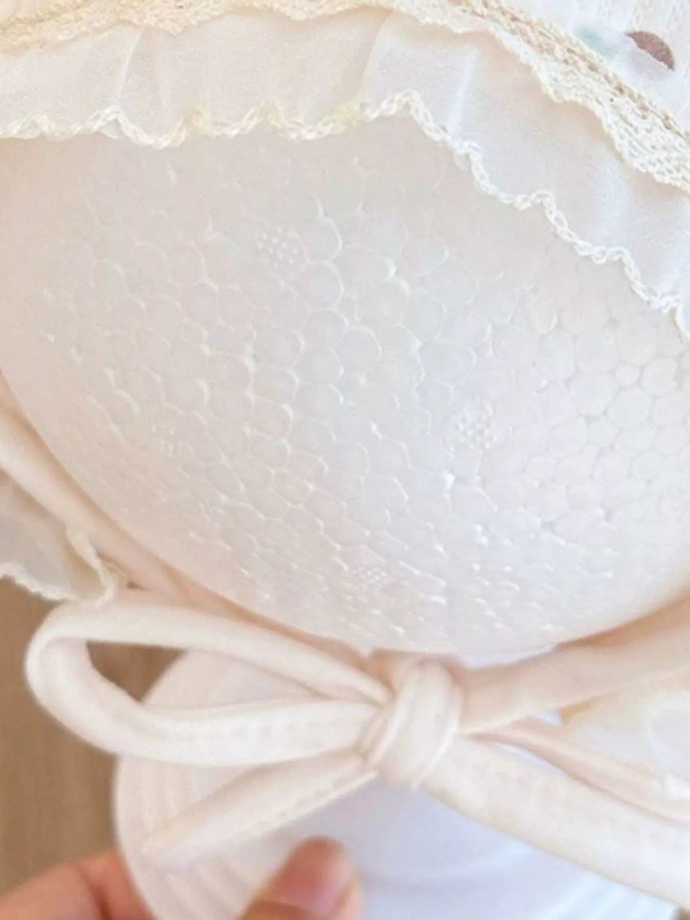 Children's Lace Detail Cute Bowknot Hat