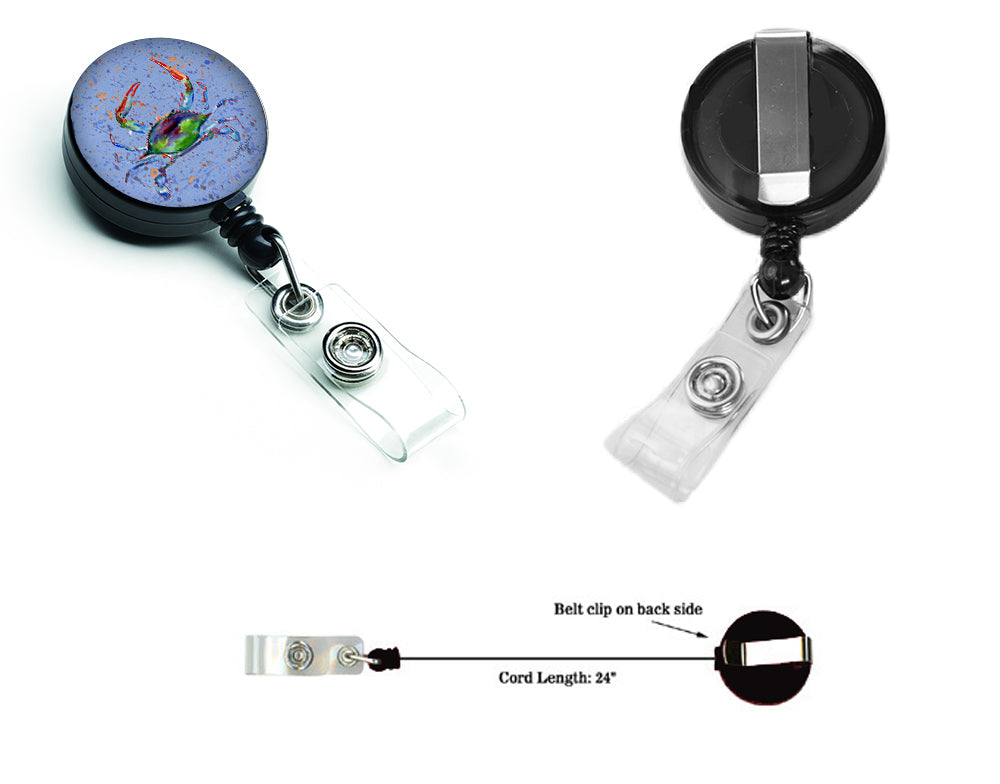Crab Retractable Badge Reel for Nurses ID Badge Holder with Clip Retractable Employee Badge Holder, Belt Clip