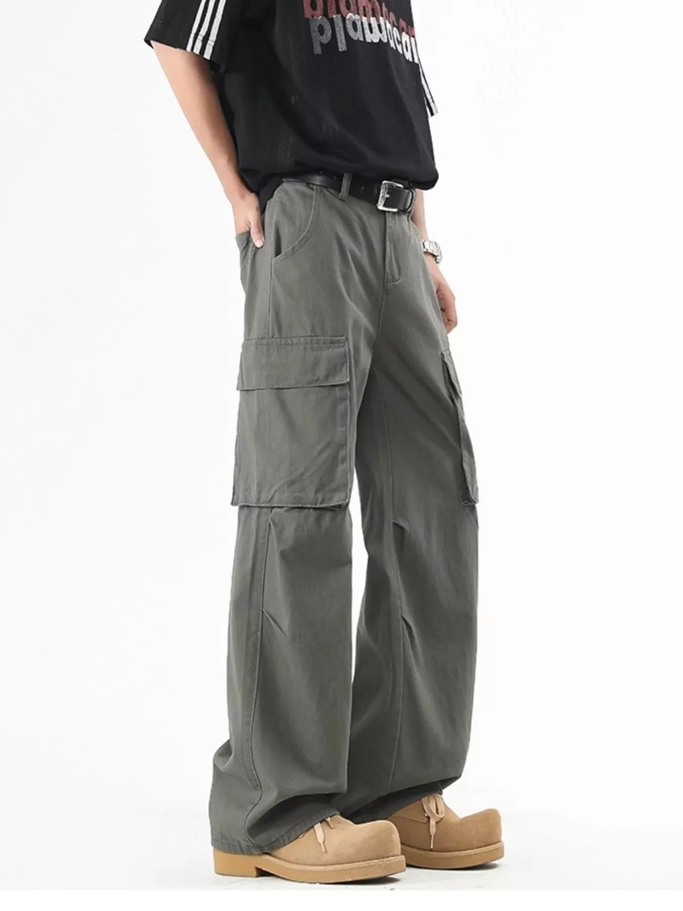Men's Plus Size Loose Fit Cargo Pants