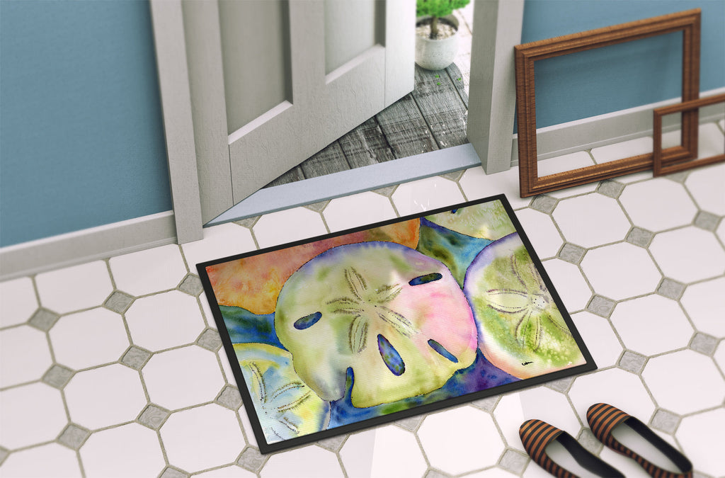 Sand Dollar Doormat Indoor Outdoor 18H X 27W Front Door Mat Rugs for Entryway, Non Slip Washable