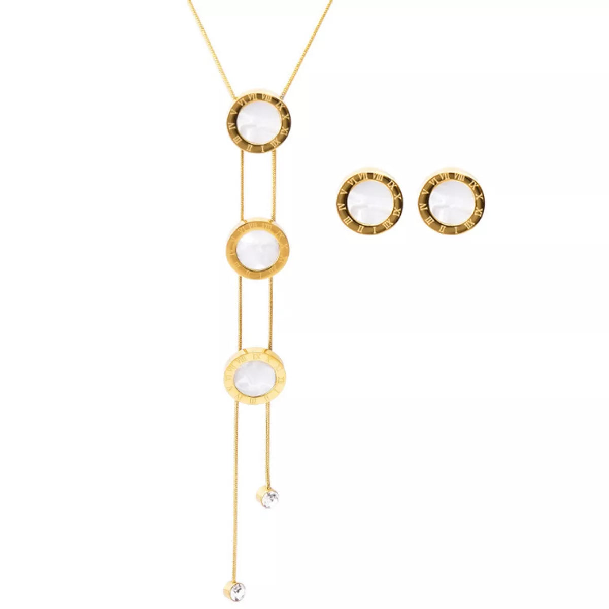 18K Gold-Plated Shell Jewelry Set