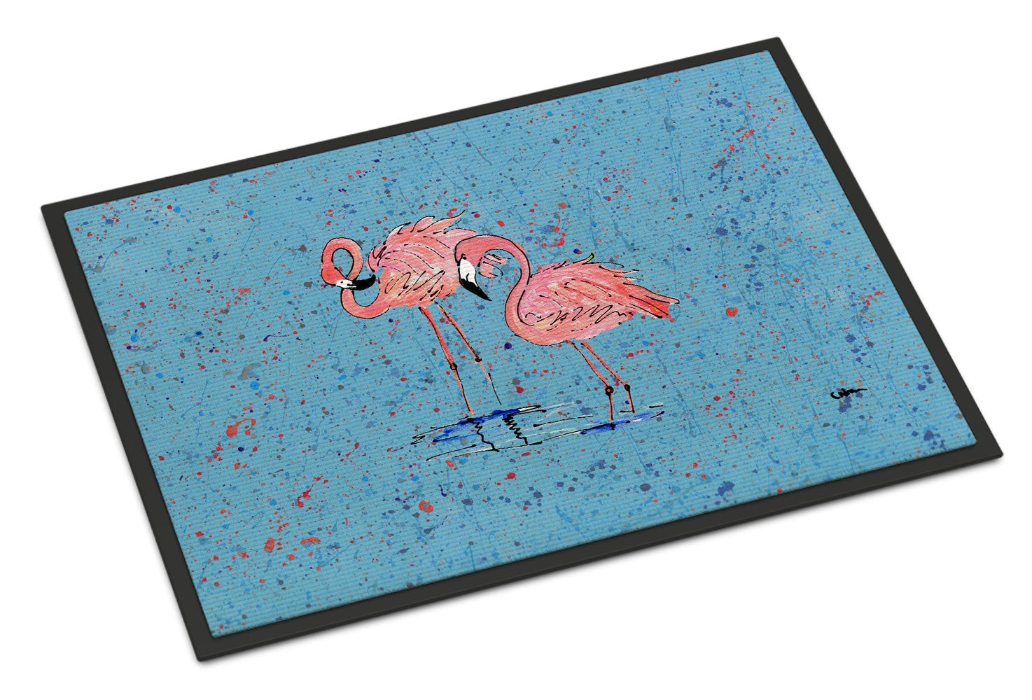 Flamingo Doormat Indoor Outdoor 18H X 27W Front Door Mat Rugs for Entryway, Non Slip Washable