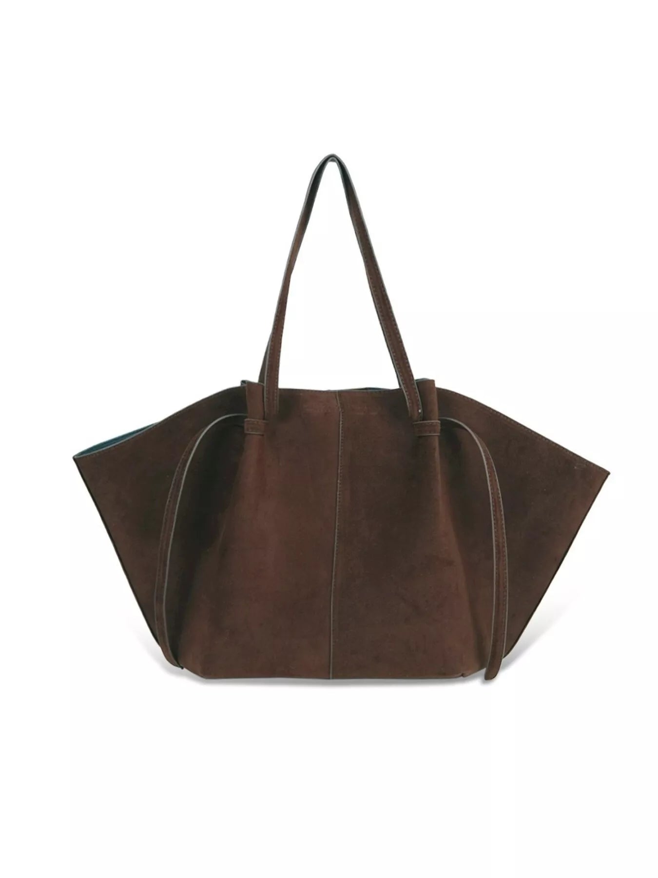 Solid Color Suede Tote Bag