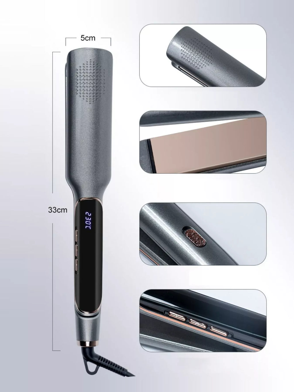 Adjustable Temperature Hair Straightener