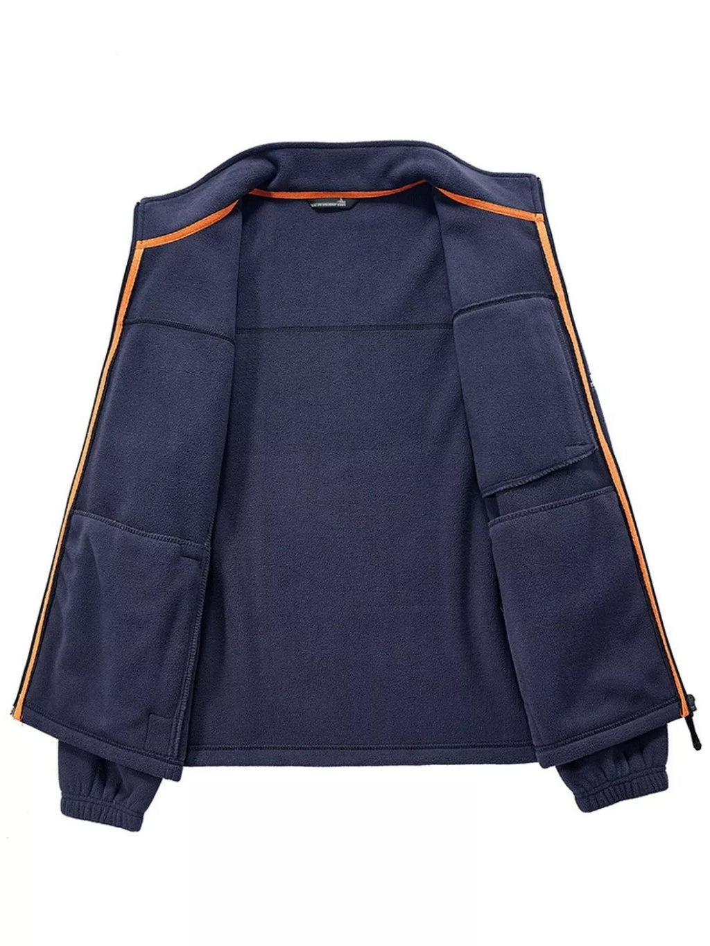 Men's Plus Size Warm Fleece Full-Zip Jacket