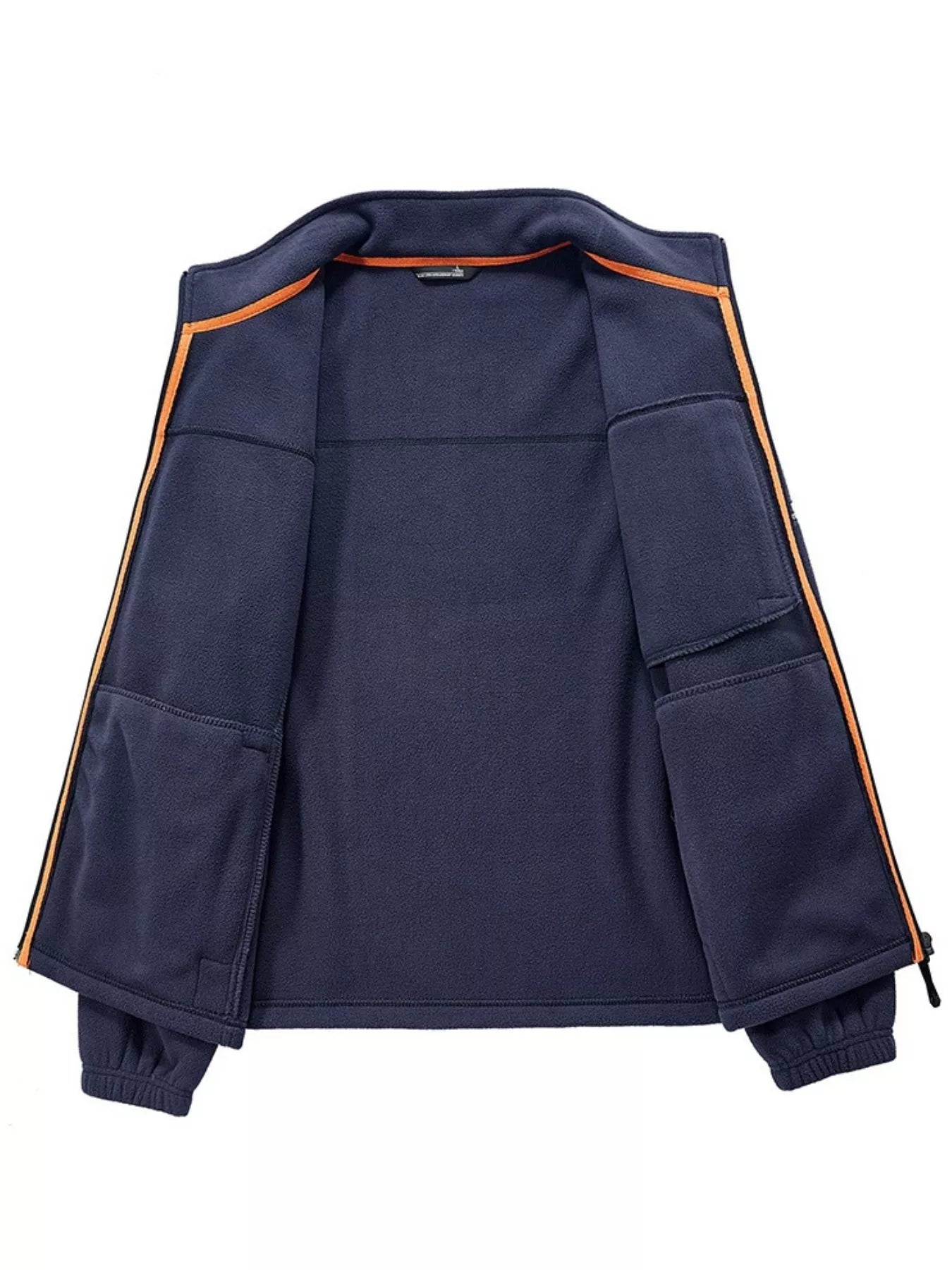 Men's Plus Size Warm Fleece Full-Zip Jacket