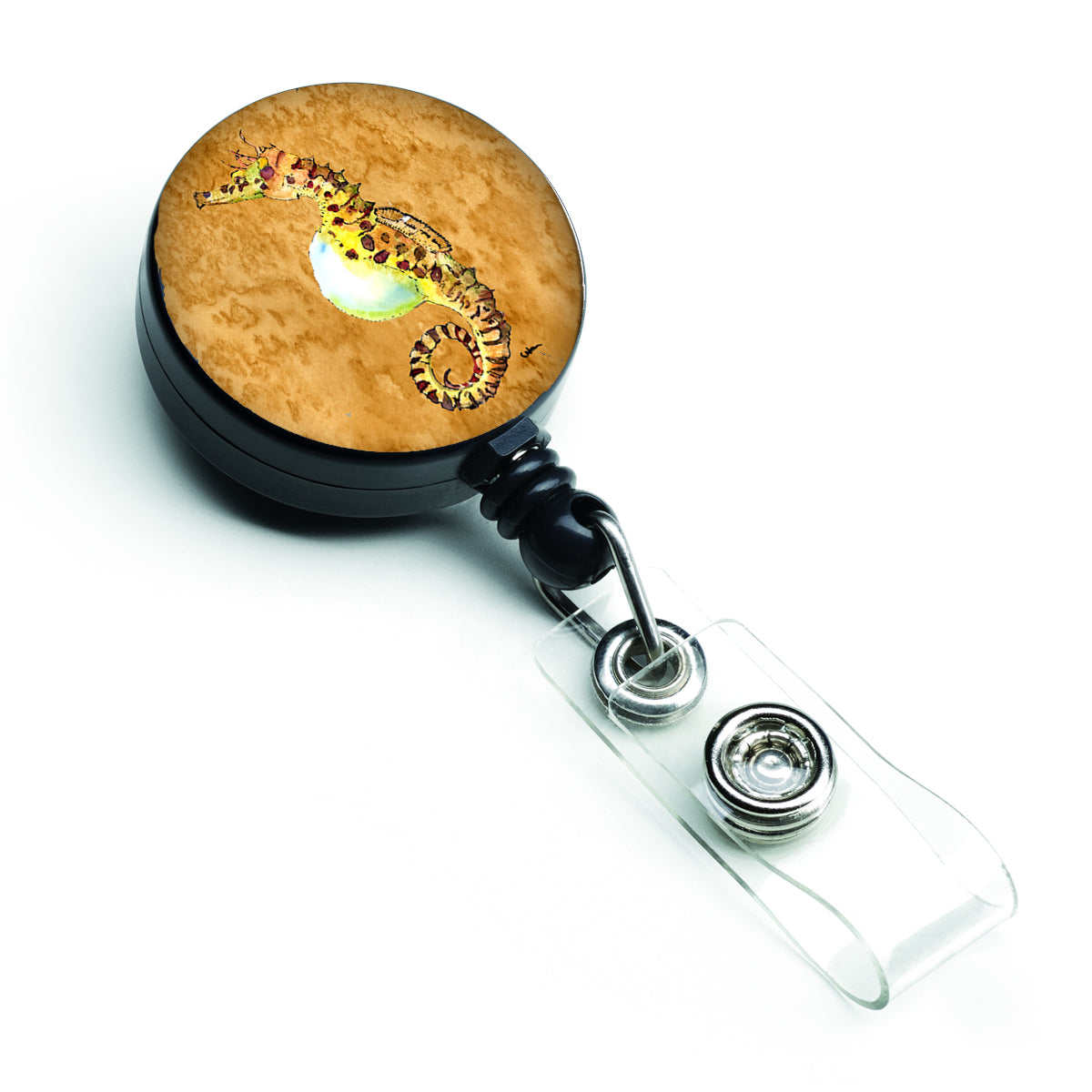 Seahorse Retractable Badge Reel for Nurses ID Badge Holder with Clip Retractable Employee Badge Holder, Belt Clip