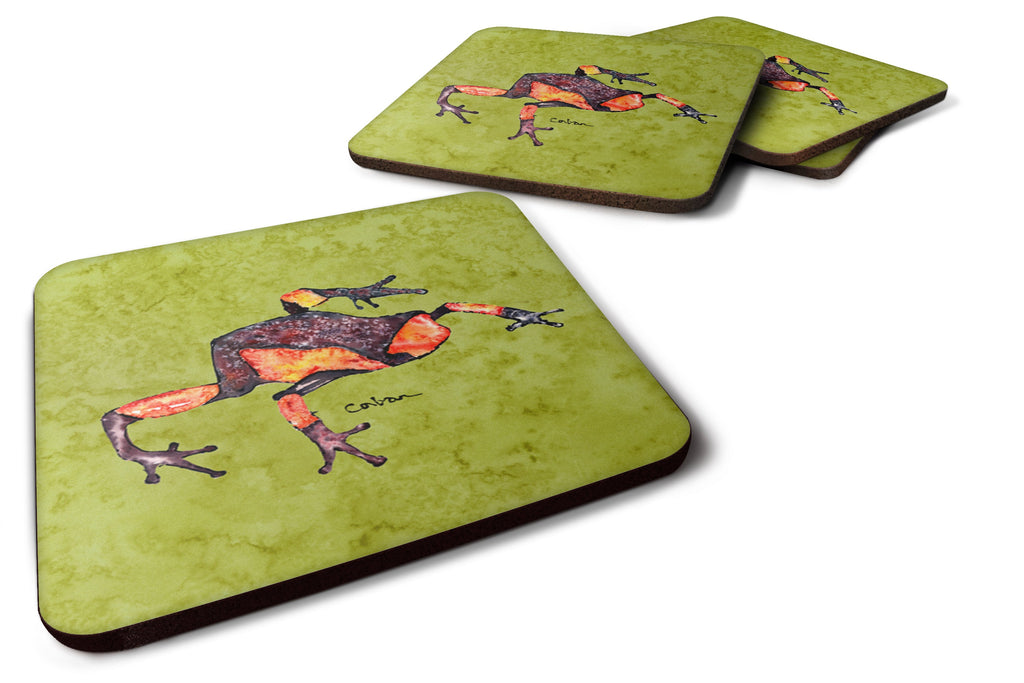 Frog Foam Coasters Set of 4 Cup Coasters for Indoor Outdoor, Tabletop Protection, Anti Slip, Mouse pad Material