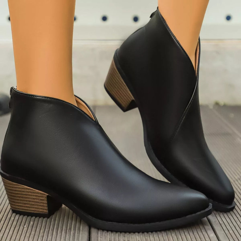 Pointed-Toe Ankle Boots
