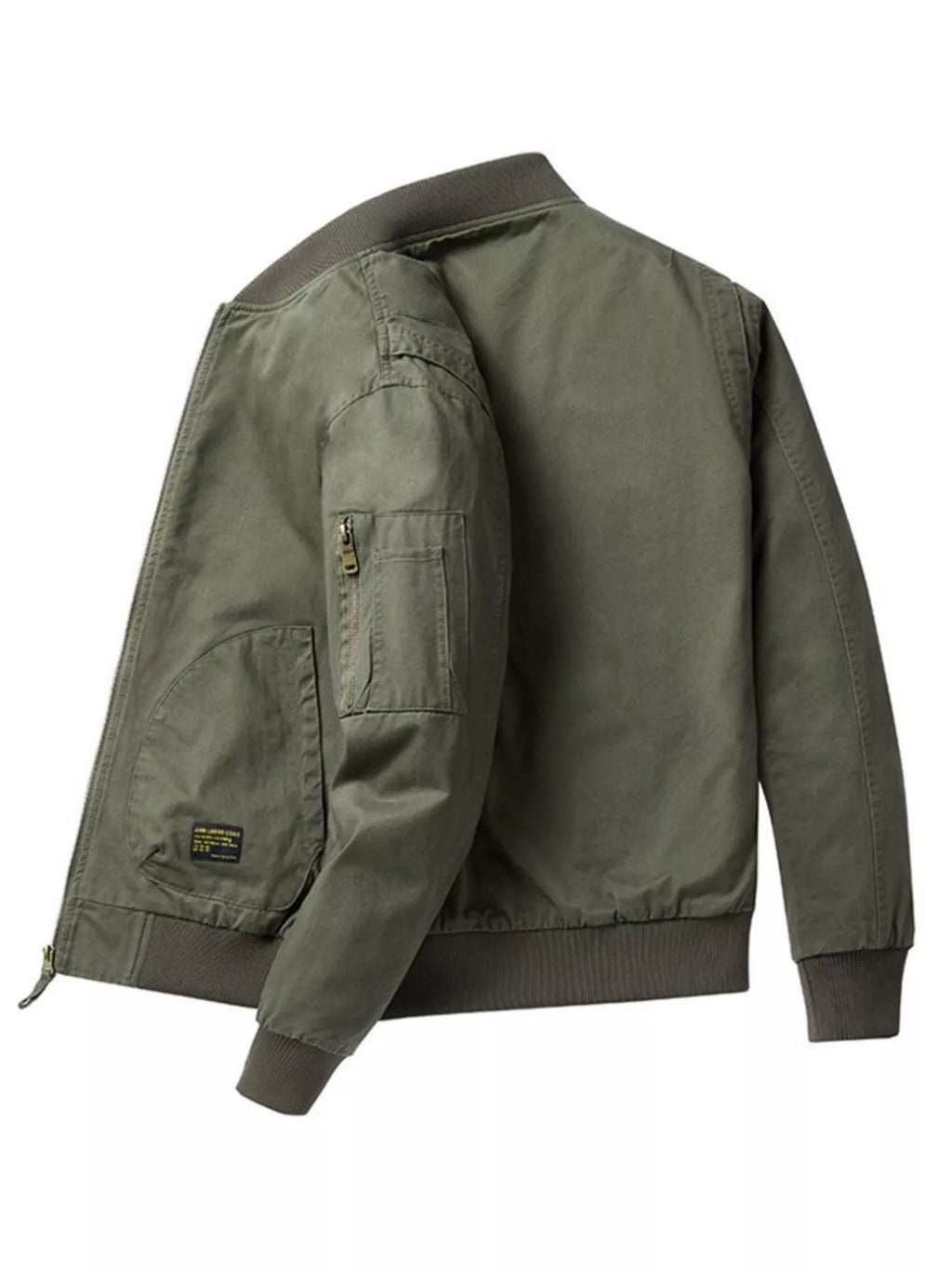 Men's Plus Size Zip Up Bomber Jacket