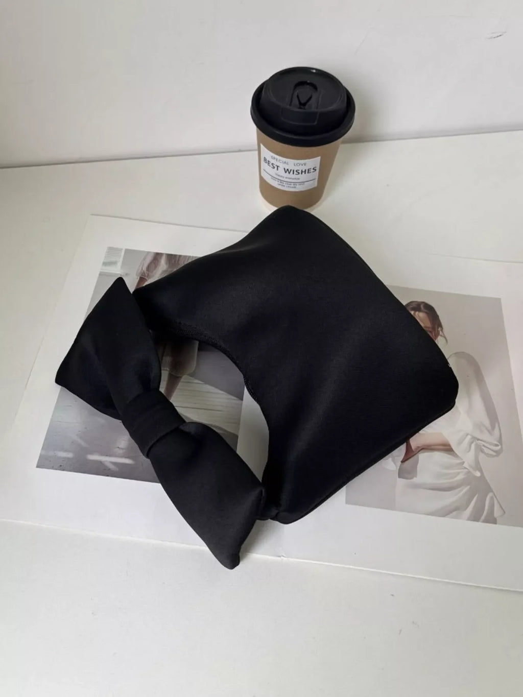 Solid Color Bow Handbag