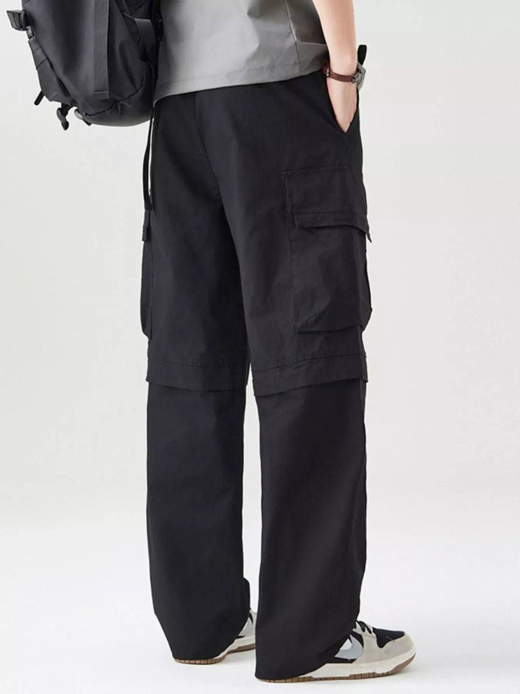 Men's Plus Size Loose Fit Multi-Pocket Cargo Pants