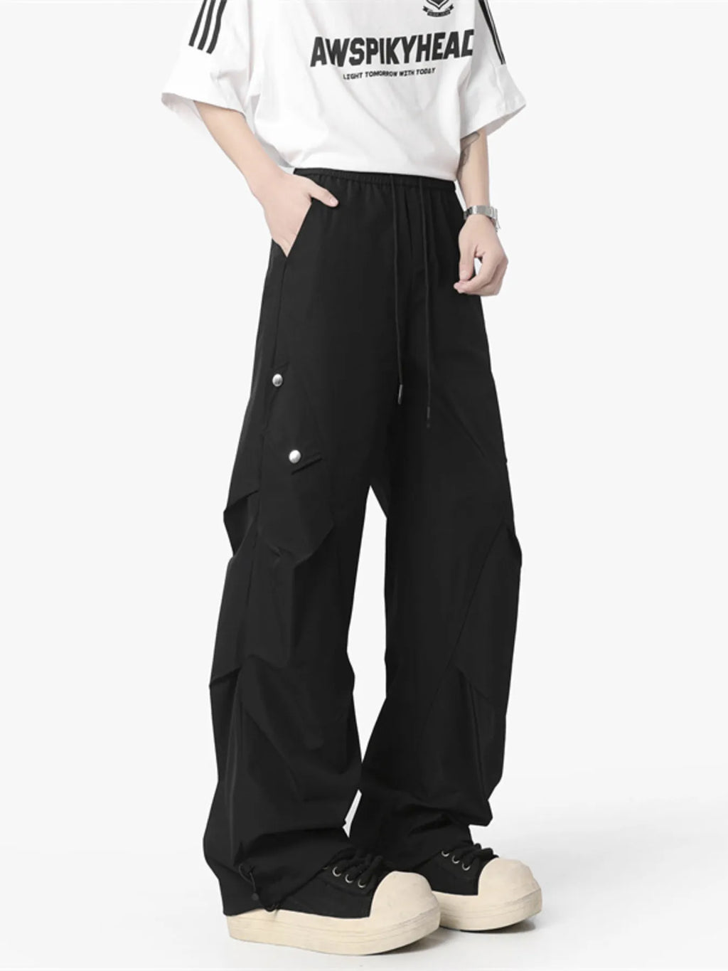 Men's Plus Size Loose Fit Cargo Pants