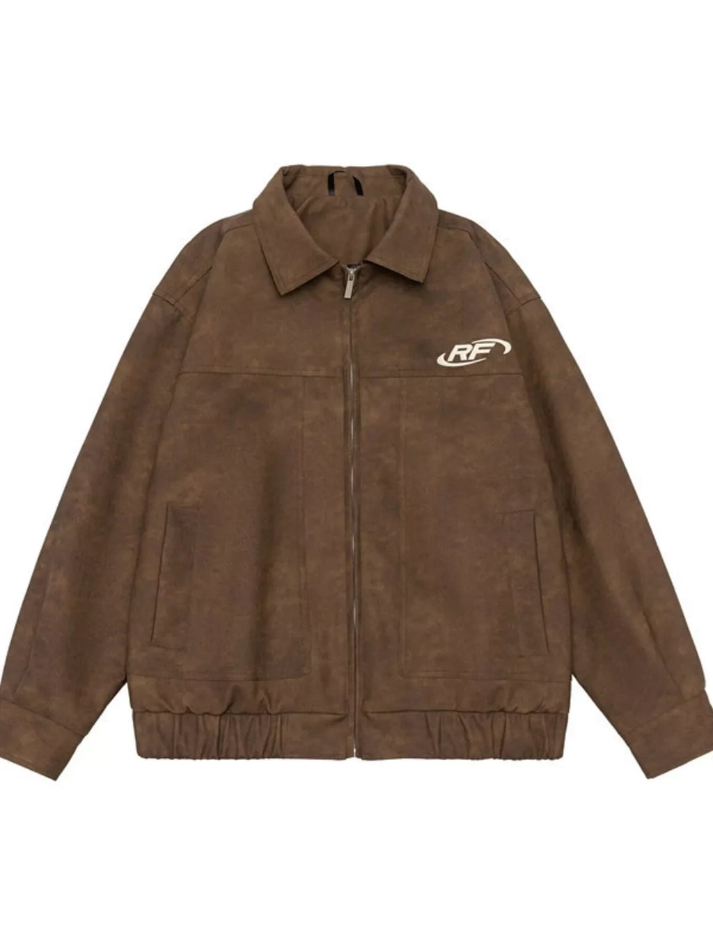 Men's Plus Size Wash Zip-Up Jacket