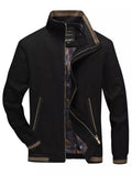 Men's Plus Size Casual Stand Collar Lightweight Jacket