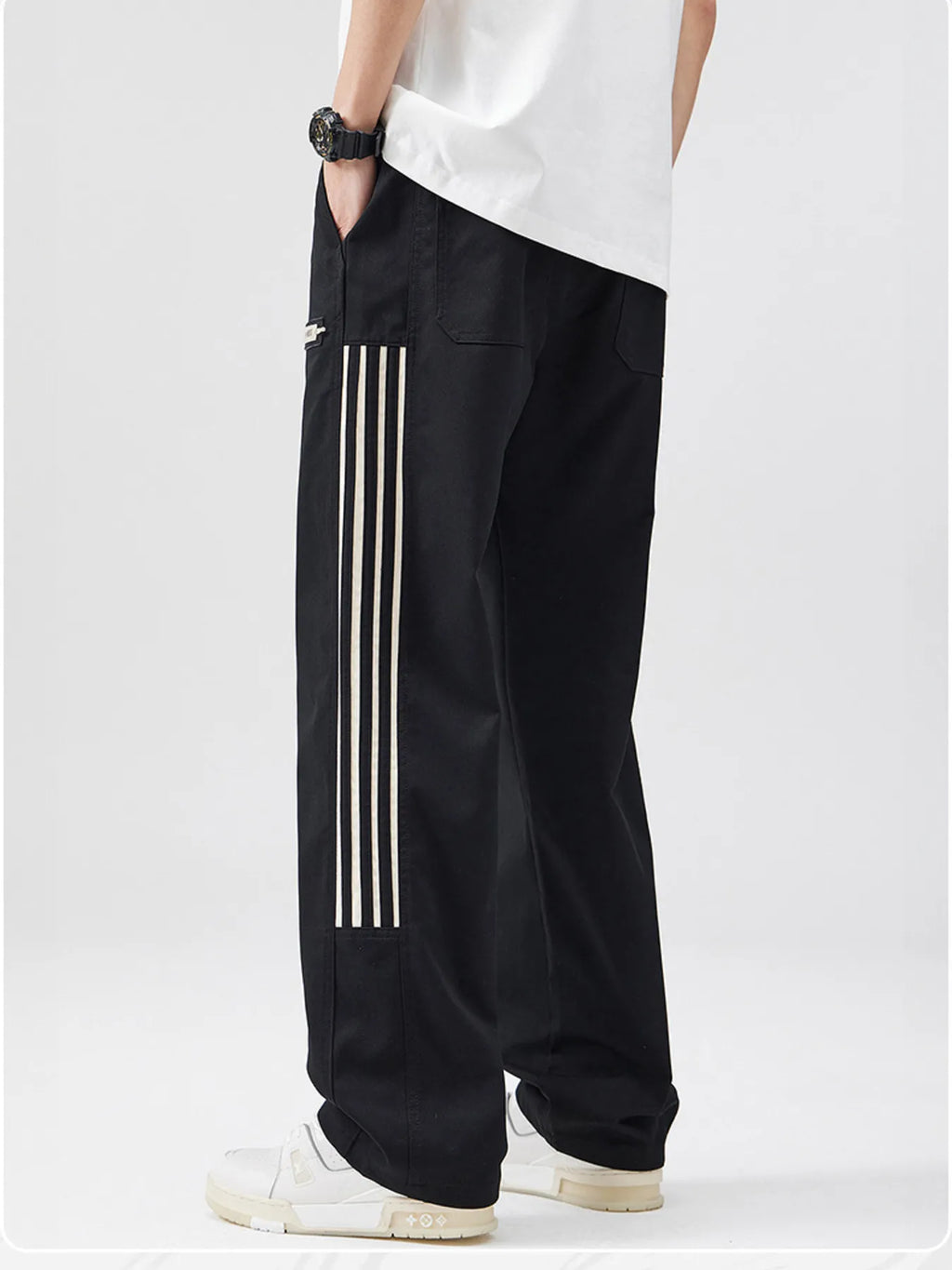 Men's Full Size Casual Wide Leg Pants Plus Size