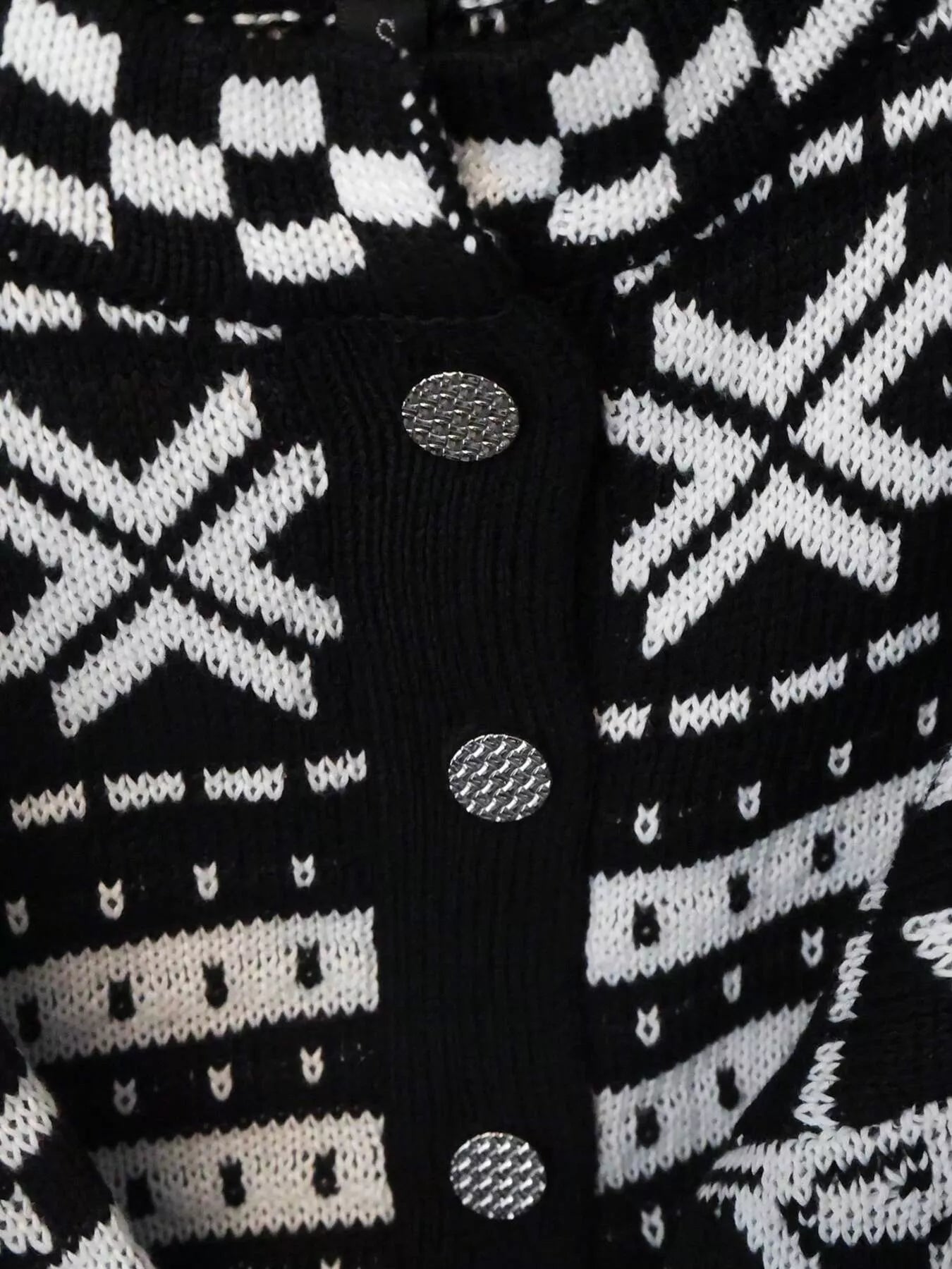 Striped Button Up Knit Cardigan