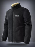 Men's Plus Size Warm Fleece Jacket with Zipper