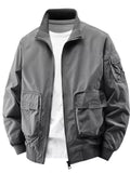 Men's Plus Size Casual Lightweight Bomber Jacket