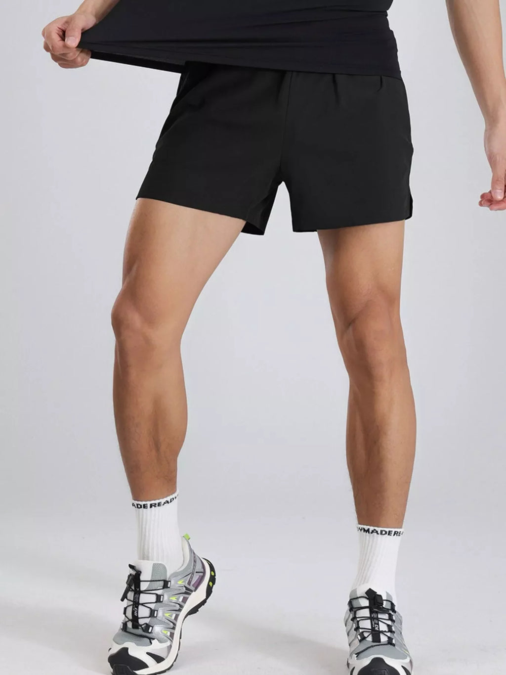 Men's Plus Size Elastic Waist Active Shorts