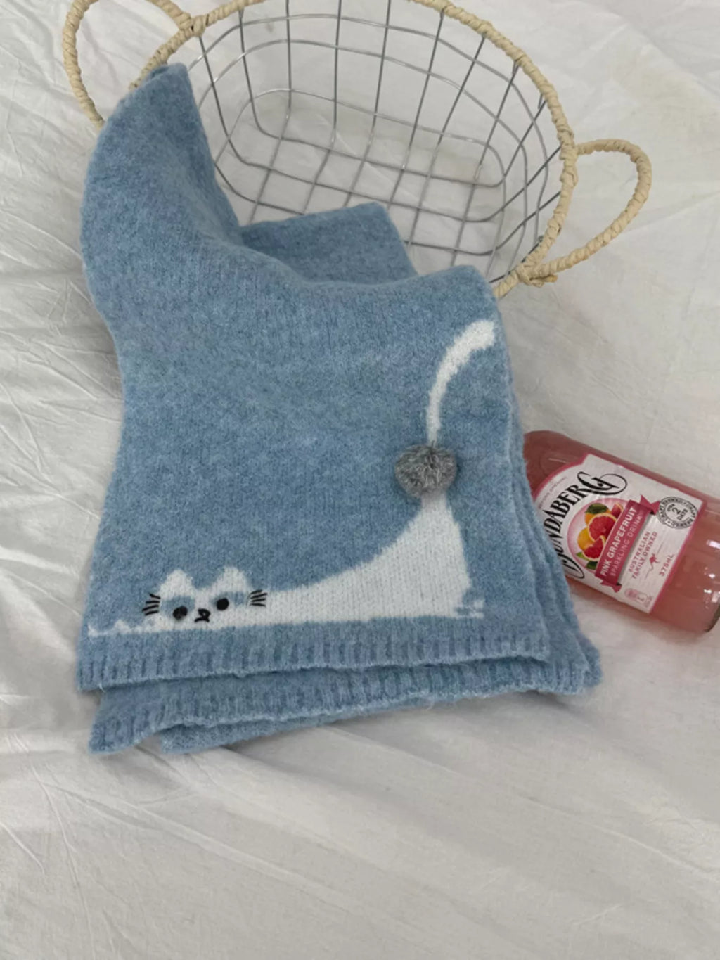 Cute Cat Knitted Scarf