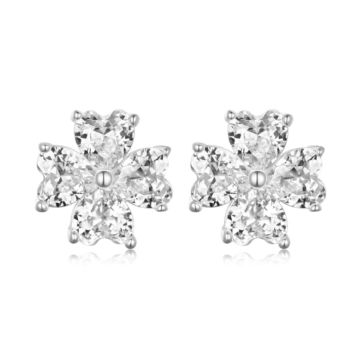 2.4 Carat Moissanite 925 Sterling Silver Stud Earrings