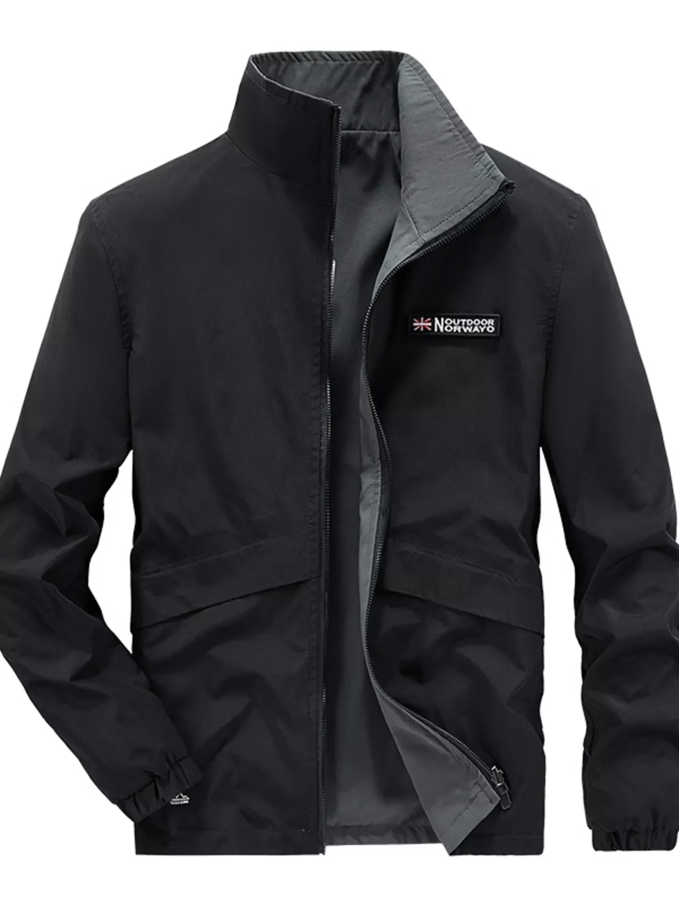 Men's Plus Size Lightweight Zip Up Jacket