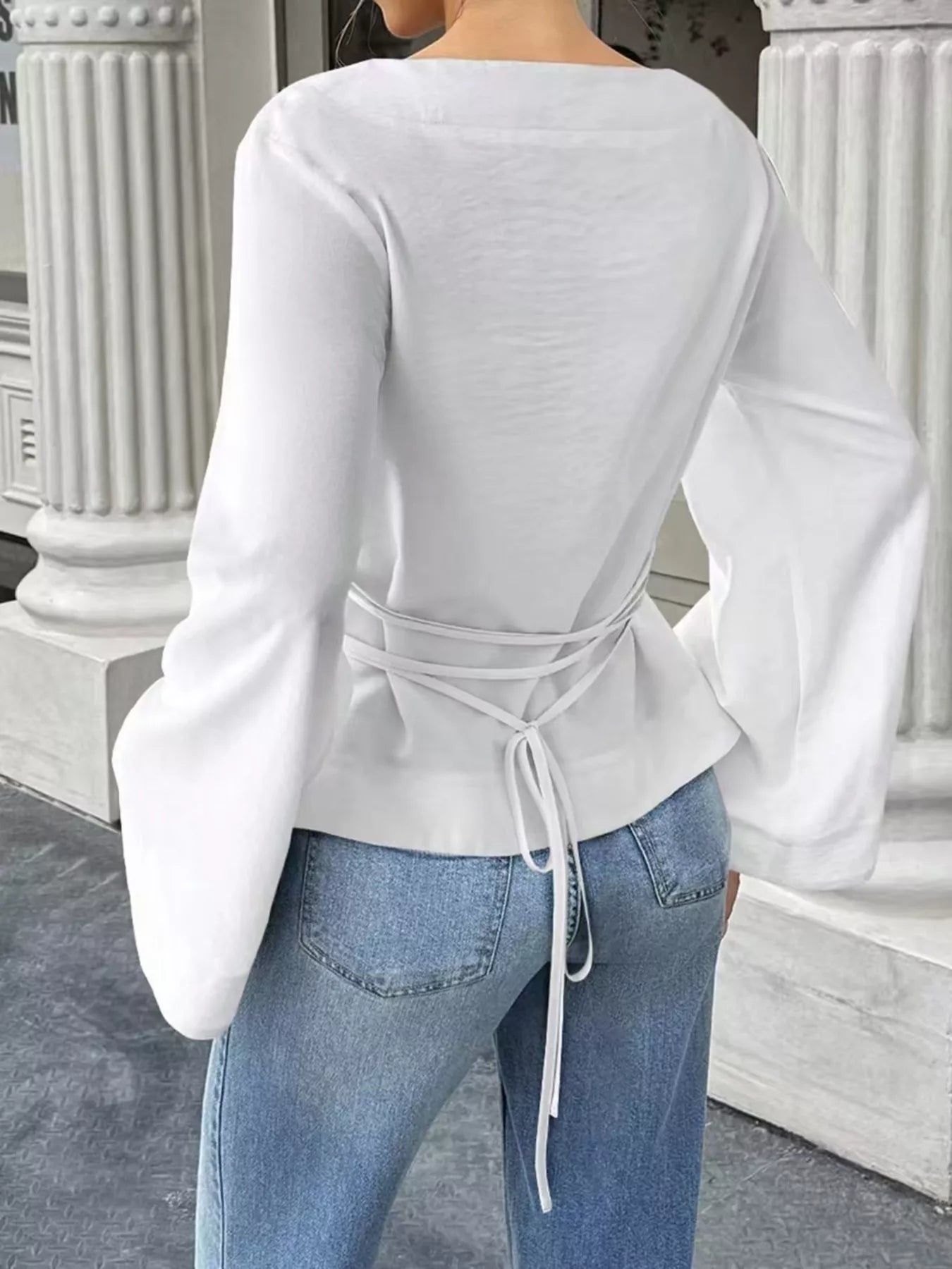 Tied Long Sleeve T-Shirt