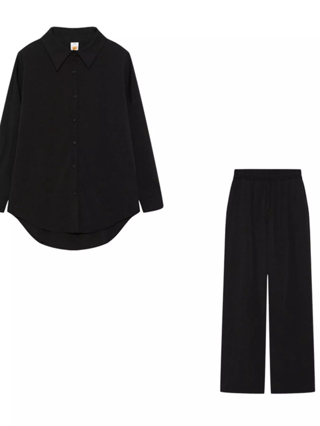 Full Size Button Up Shirt and Pants Set Plus Size