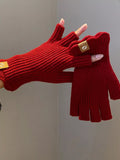 Fingerless Knitted Gloves