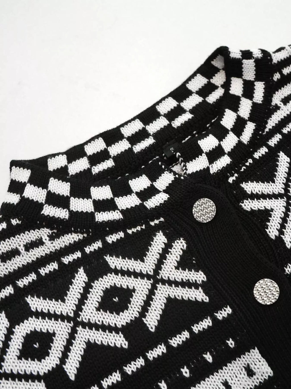Striped Button Up Knit Cardigan