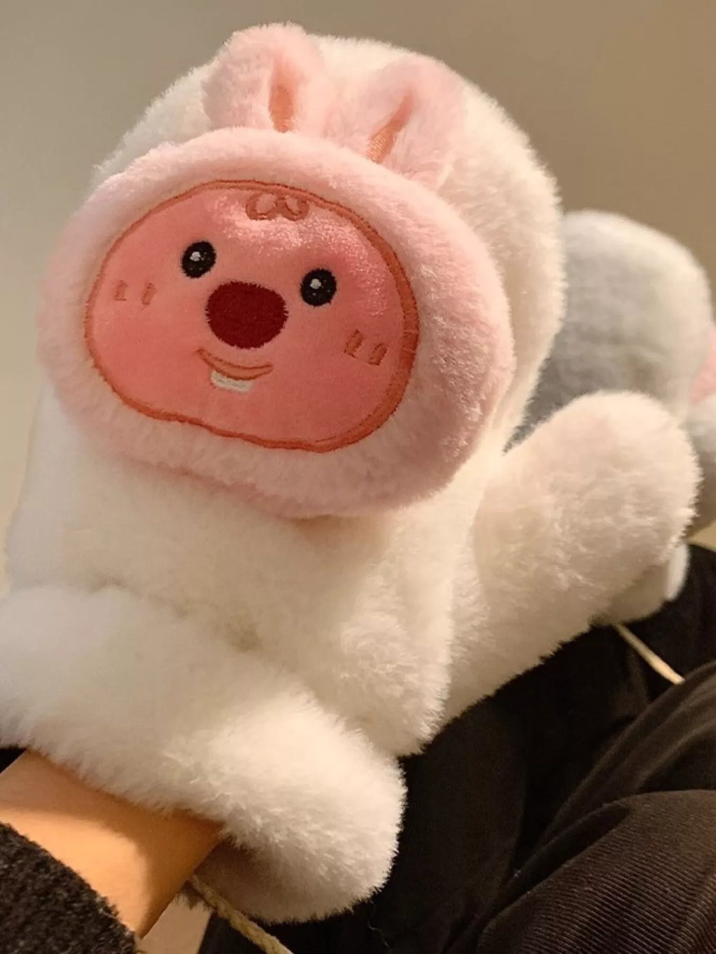 Cartoon Plush Warm Gloves