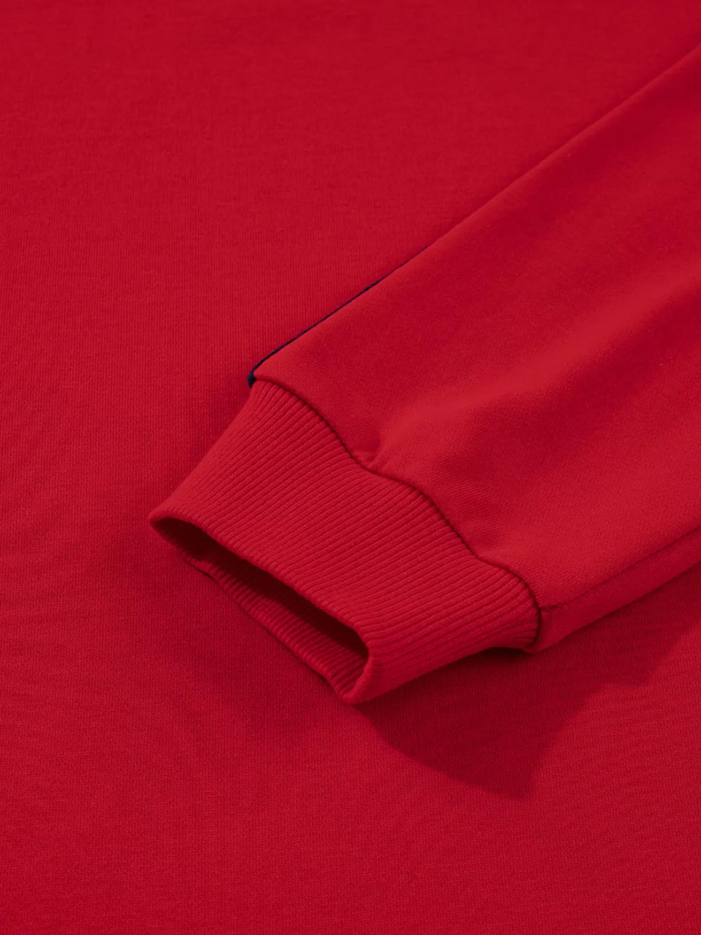 Contrast Striped Detail Varsity Sweatshirt