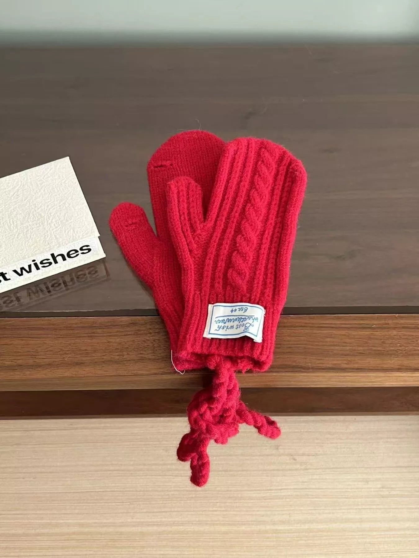 Cable Knit Warm Gloves