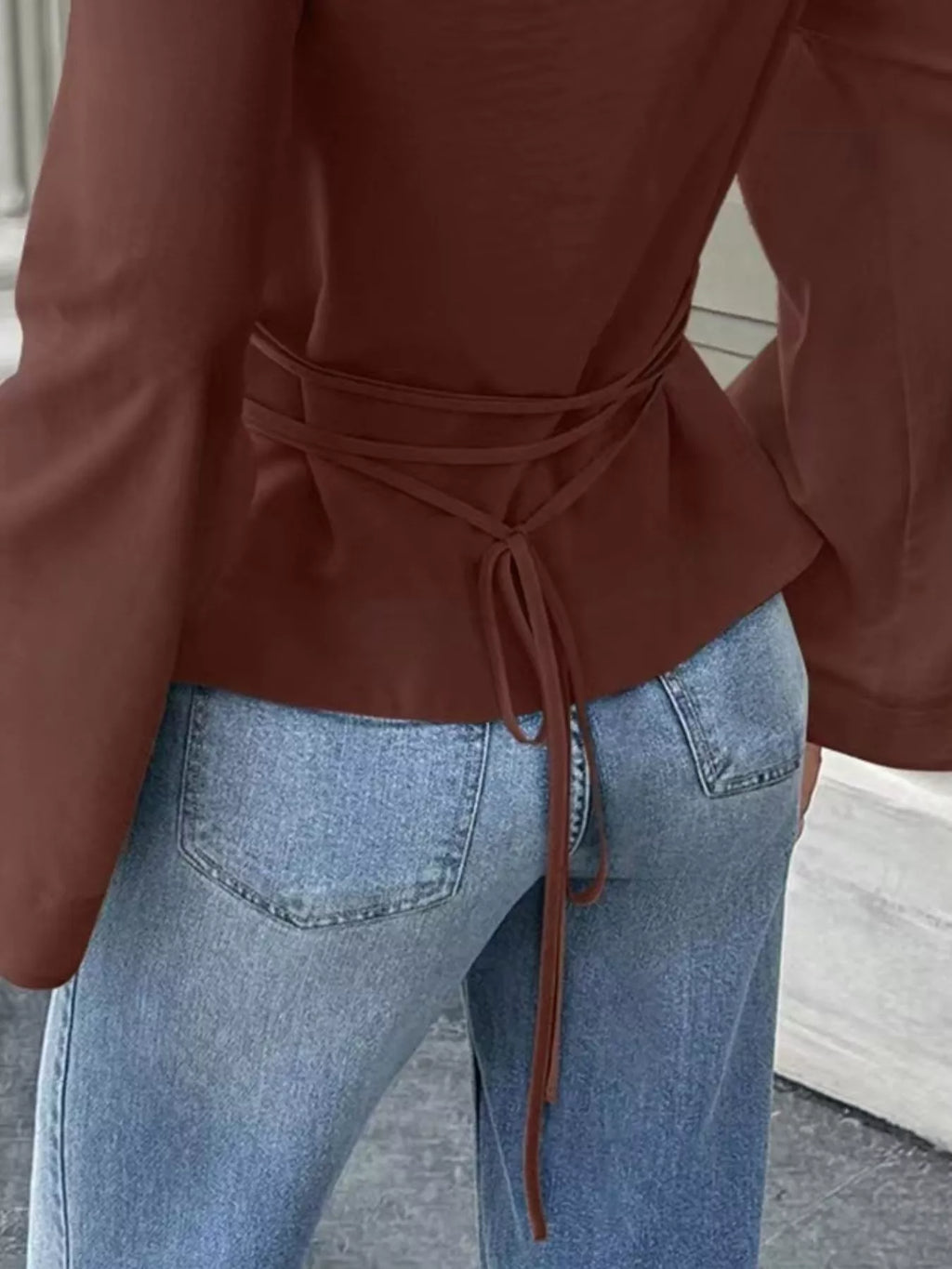 Tied Long Sleeve T-Shirt