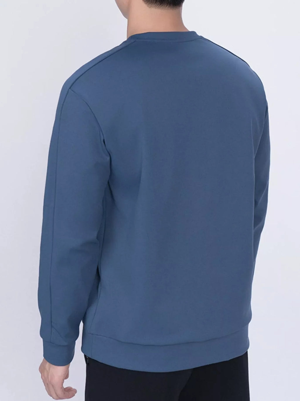 Men's Plus Size Round Neck Long Sleeve Sweatshirt