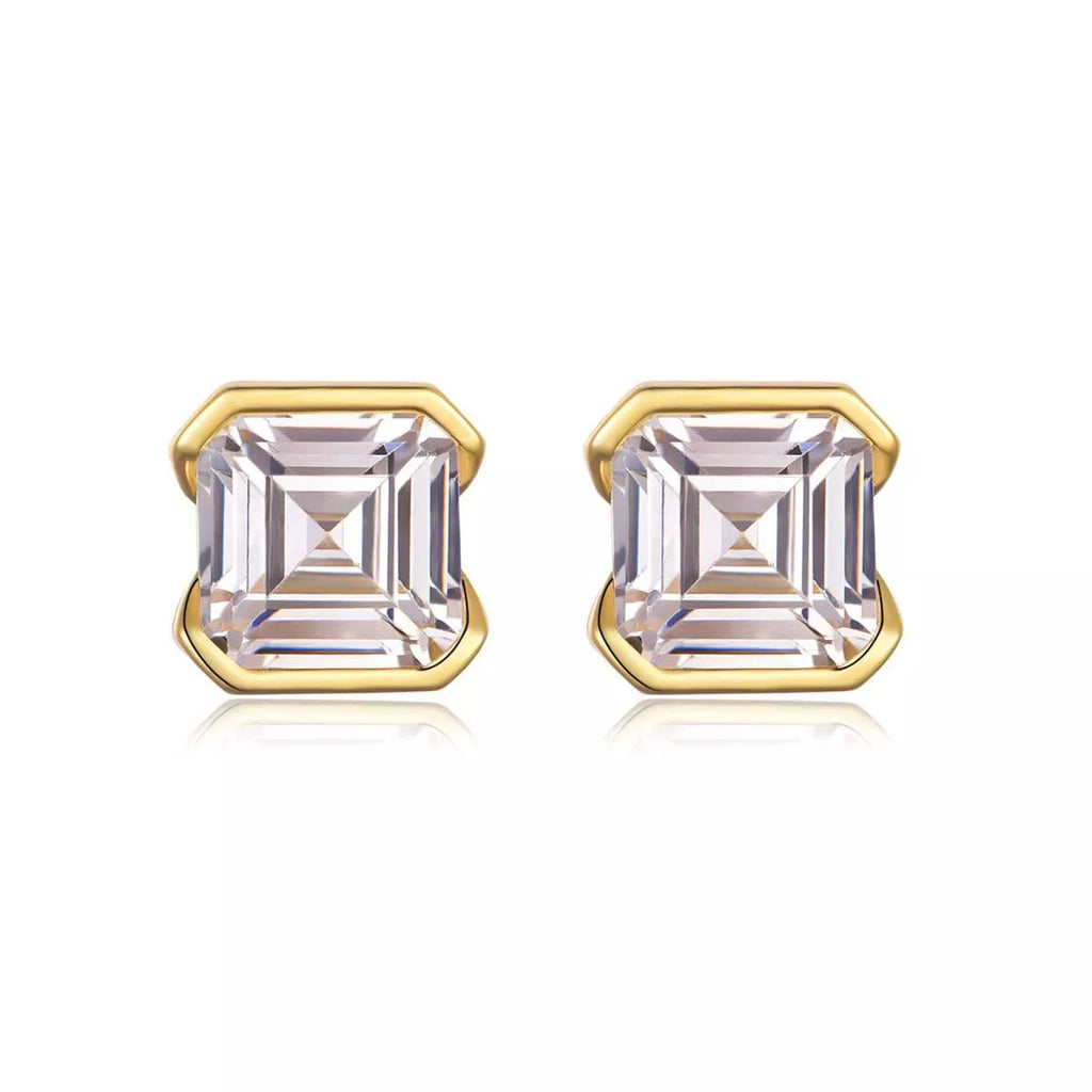 2 Carat Moissanite 925 Sterling Silver Stud Earrings