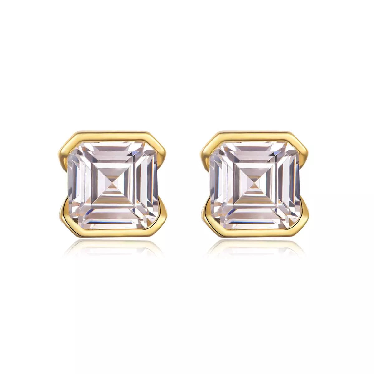 2 Carat Moissanite 925 Sterling Silver Stud Earrings
